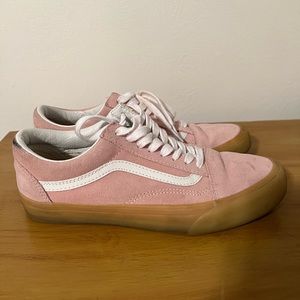 Pink suede vans